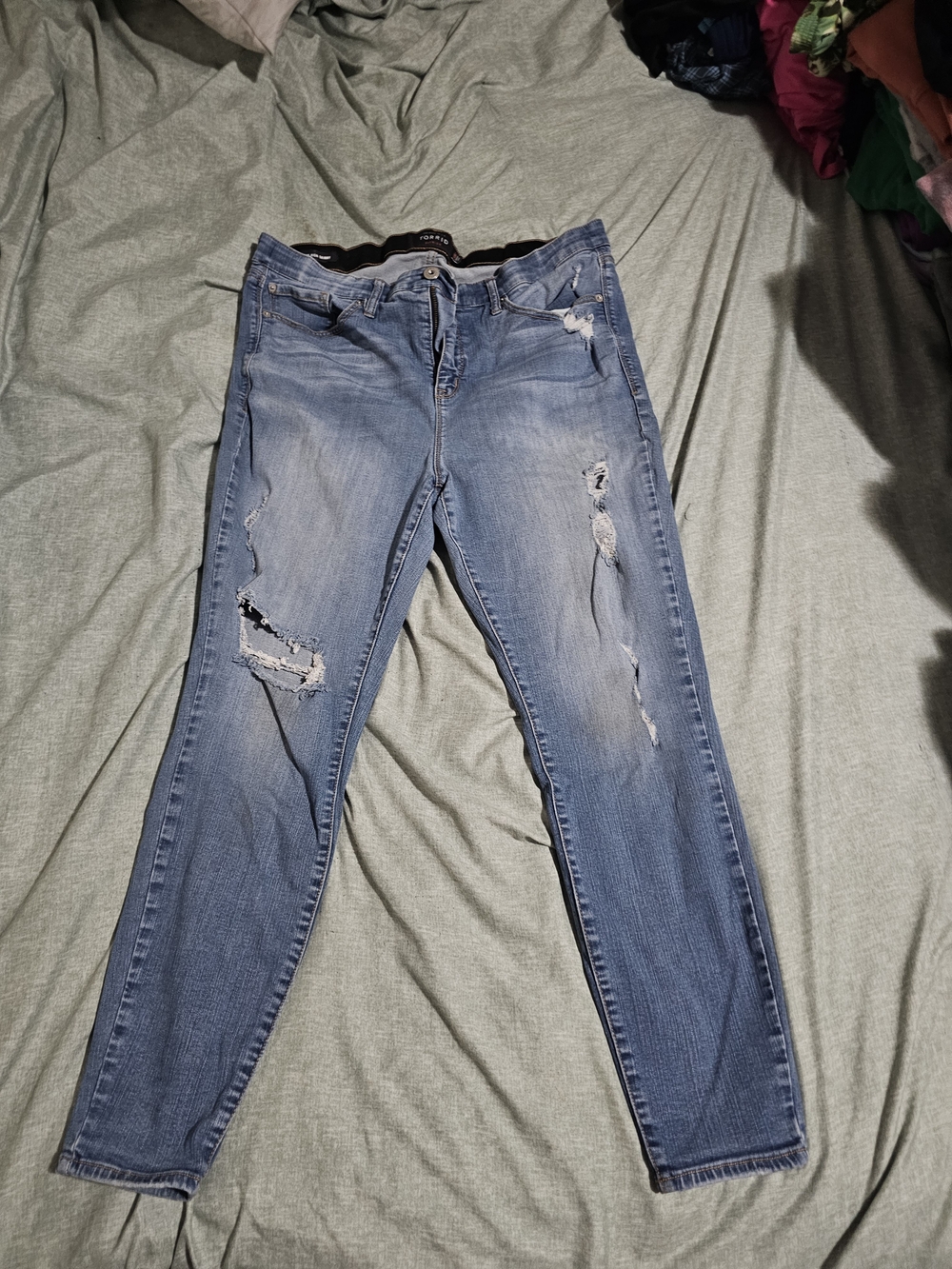 Torrid Classic Distressed Women's Blue Jeans